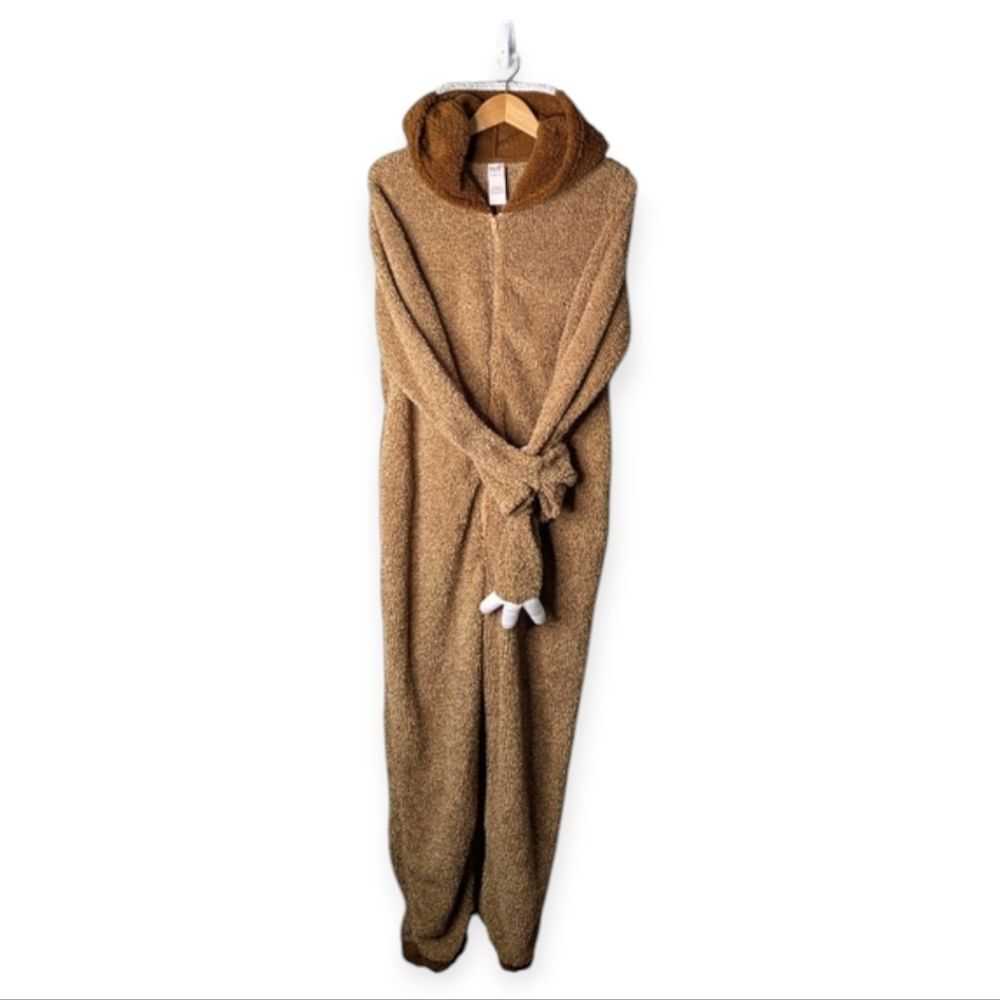 Secret Treasures Brown Fleece Zip Up Hooded Bear Costume Sleeper XL 16-18